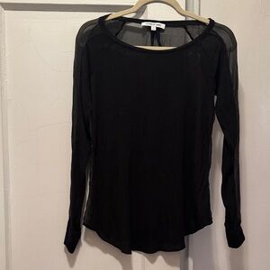 Elizabeth and James Black Long Sleeve Top